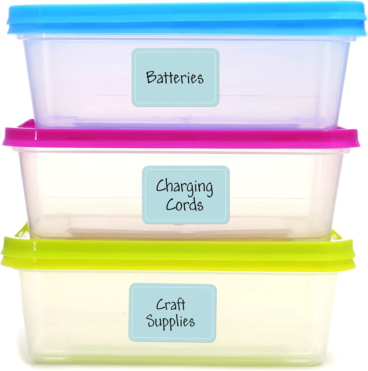 Sky Blue Write On Pantry Labels / 100 Reusable Storage Labels/Organization Labels/Water Resistant/Food & Spice Jar Labels for Pantry Organization : Office Products