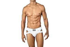 MALEBASICS Mens 3" Wide Crossed Suspensor Jockstrap Athletic Supporters, Jock Straps for Men, Comfortable Jock Strap