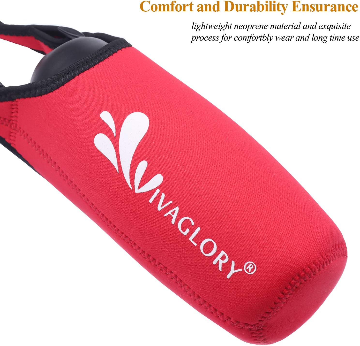 VIVAGLORY Dog Water Bottle & Bottle Holder With Strap Combo for Travel & Walking, Carrier With Adjustable Shoulder Strap - Image 5