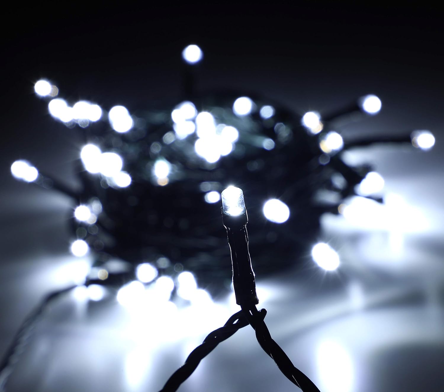Christmas Concepts® 80 Static LED String Lights 12M (39ft) Energy Efficient A++ - Christmas Lights - Indoor/Outdoor Lighting (White) - Image 3
