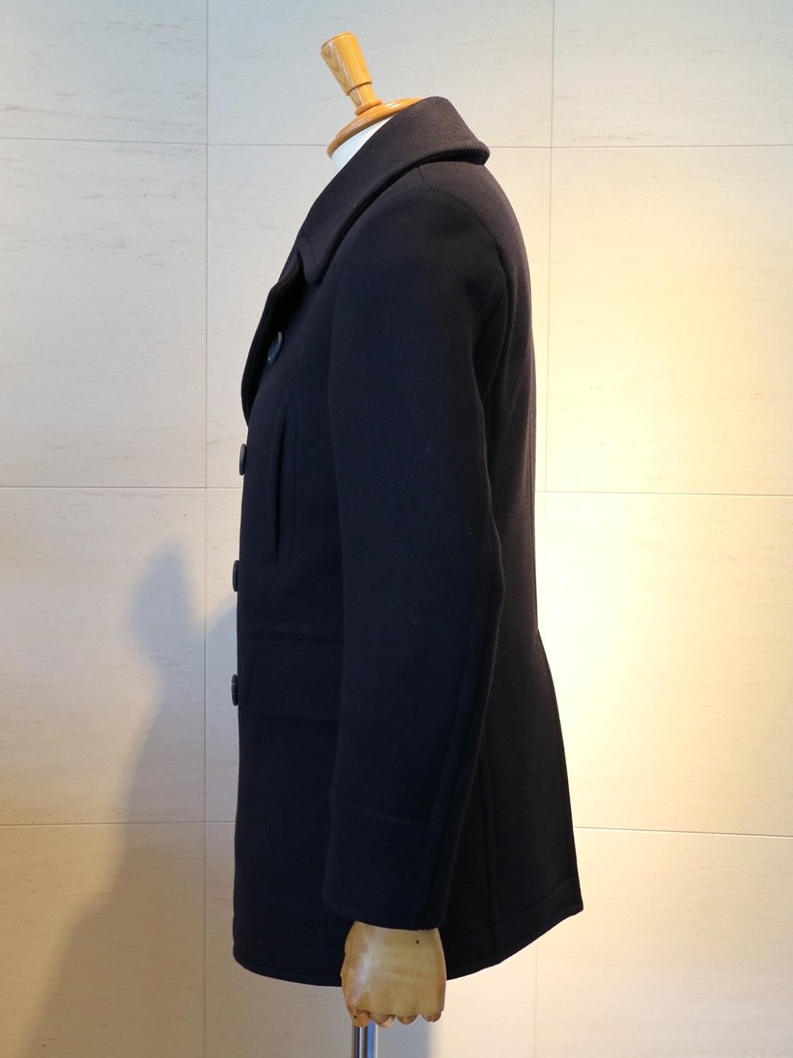 14 Aw Scye Basics サイベーシックス ウールカシミアメルトンpコート メンズ Col 16 チャコール Size38 コート ジャケット 通販 Amazon