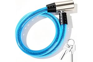 Bike Lock Cable Bicycle Lock Heavy Duty Cable Lock 2.1Ft 60CM x 11mm Bike Locks Cable Bike Lock Bike Cable Lock with 2 Keys f
