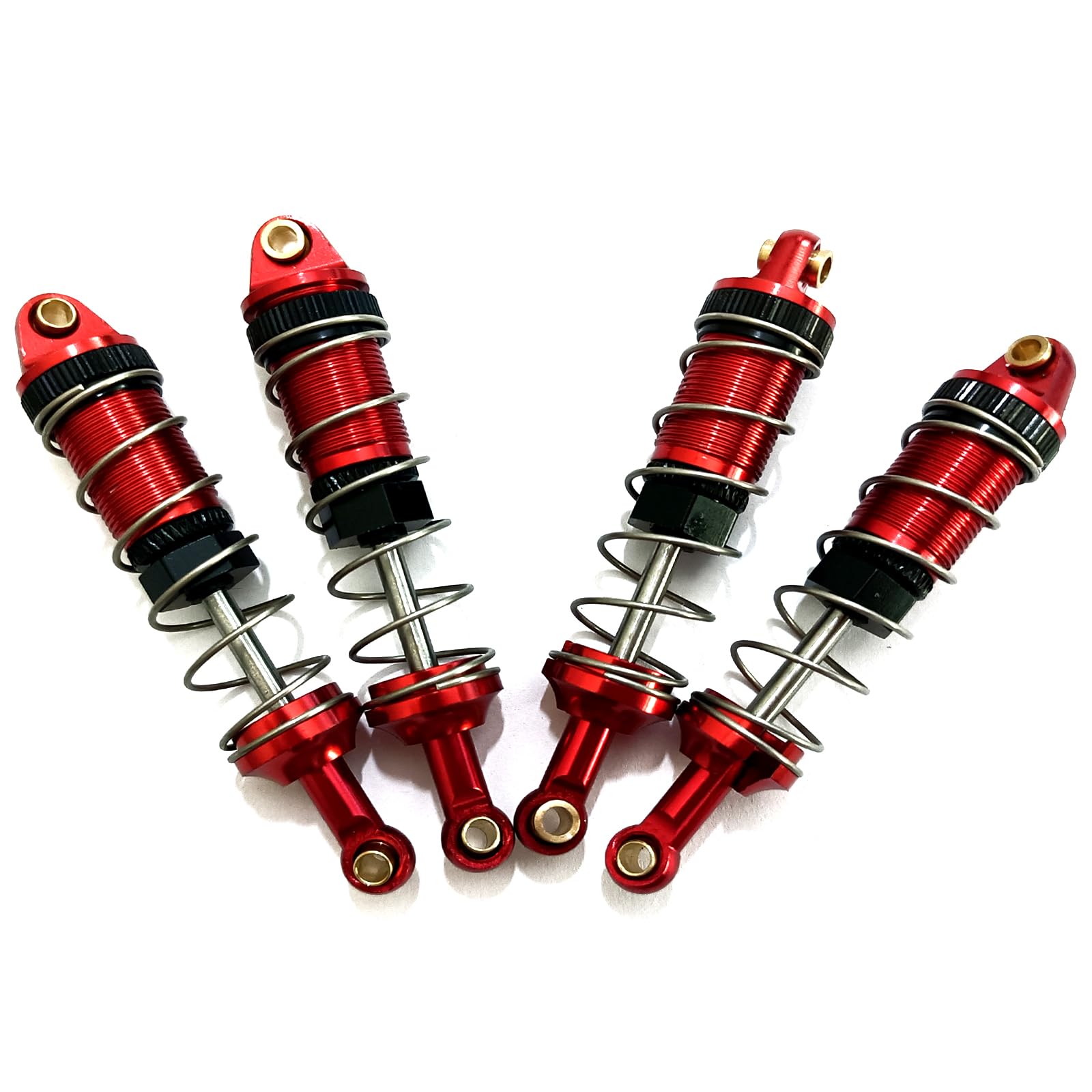 4-Pack RC Car Shock Absorbers Metal Shocks Damper Compatible with MJX Hyper Go 16207 16208 16209 16210 H16BM H16GT H16DR 1/16 Scale RC Car Upgrades Part