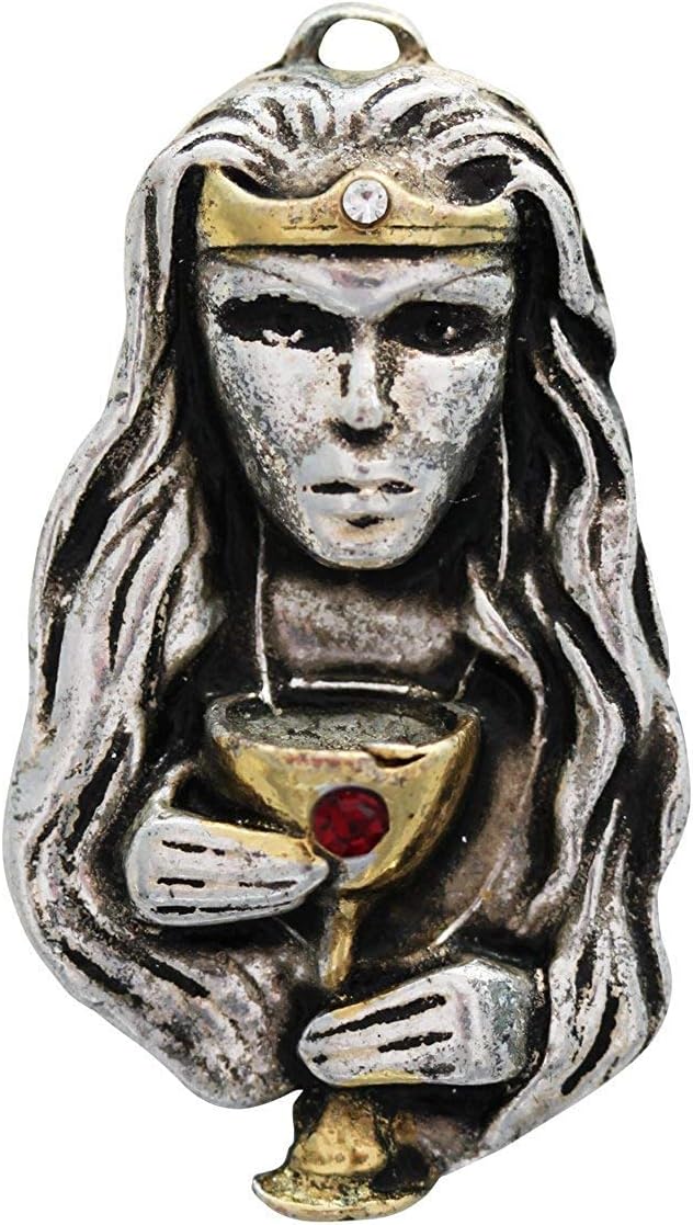 Galraedia Chalice of Chia Charm - for Seeing Into The Minds of Others Collection of Pendants - Gothic Fantasy Designs with Swarovski Crystal - Gift Boxed