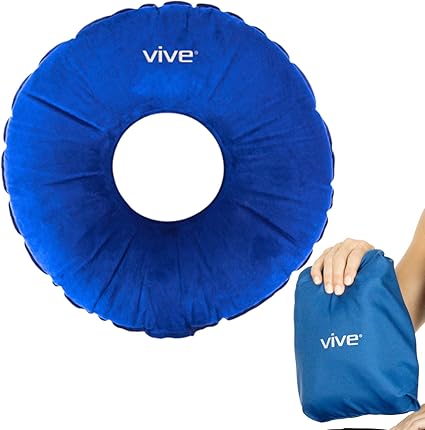 Amazon Com Vive Inflatable Tailbone Cushion Hemorrhoid Pillow