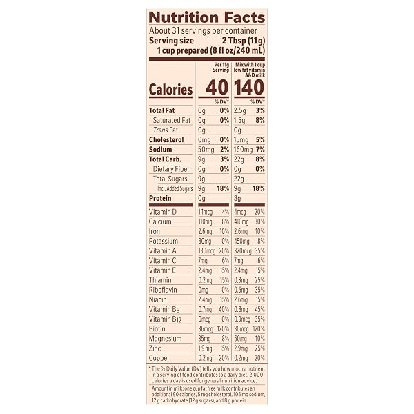 NESTLE OVALTINE CHOCOLATE MALT MIX, 12 OZ. CANISTER EASY TO PREPARE FORTIFIED MALT BEVERAGE
