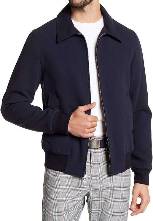 Vince. Mens Full Zip Varsity Knit Bomber Jacket Amazon.ca Clothing
