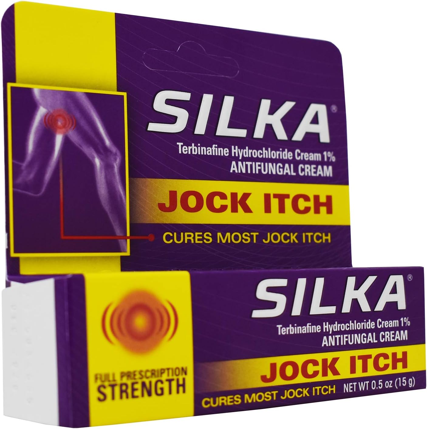 Silka Antifungal Jock Itch Cream 0.5oz: Health & Personal Care