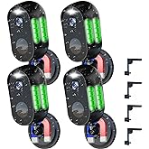 LETSCEE Wireless Battery Cameras Outdoor.Indoor Outdoor Home Security Cameras, with Night Version,Motion Detection,2-Way Audio,Waterproof,Cloud Storage,No Subscription(4 Pack)