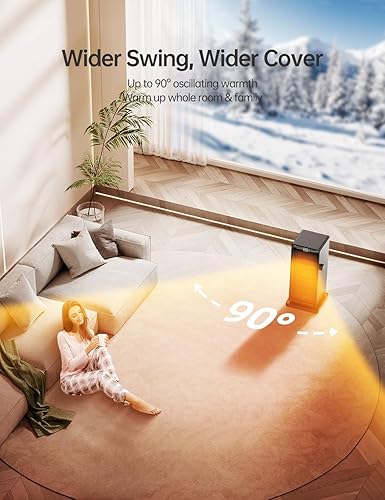 SANVINDER Space Heater, 1500W Space Heaters for Indoor Use