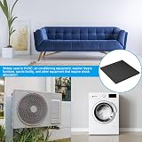 PATIKIL 2 Rubber Anti-Vibration Pads 7.87"x7.87"x0.4" for HVAC Air Conditioner view 5