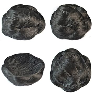 Amazon Com Deniya Black Synthetic Hairpieces Braided Hair Bun