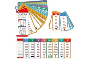Phonics Word Cards 117 Sound Groups 900+ Rhyming Words Preschool English Discovery Joy Phonics Flash Cards Word Family Build 
