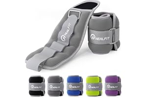 NEALFIT Ankle Weights for Men Women Kids, Leg Arm Wrist Weights with Adjustable Strap for Running, Gymnastics, Aerobics,Gym, Fitness