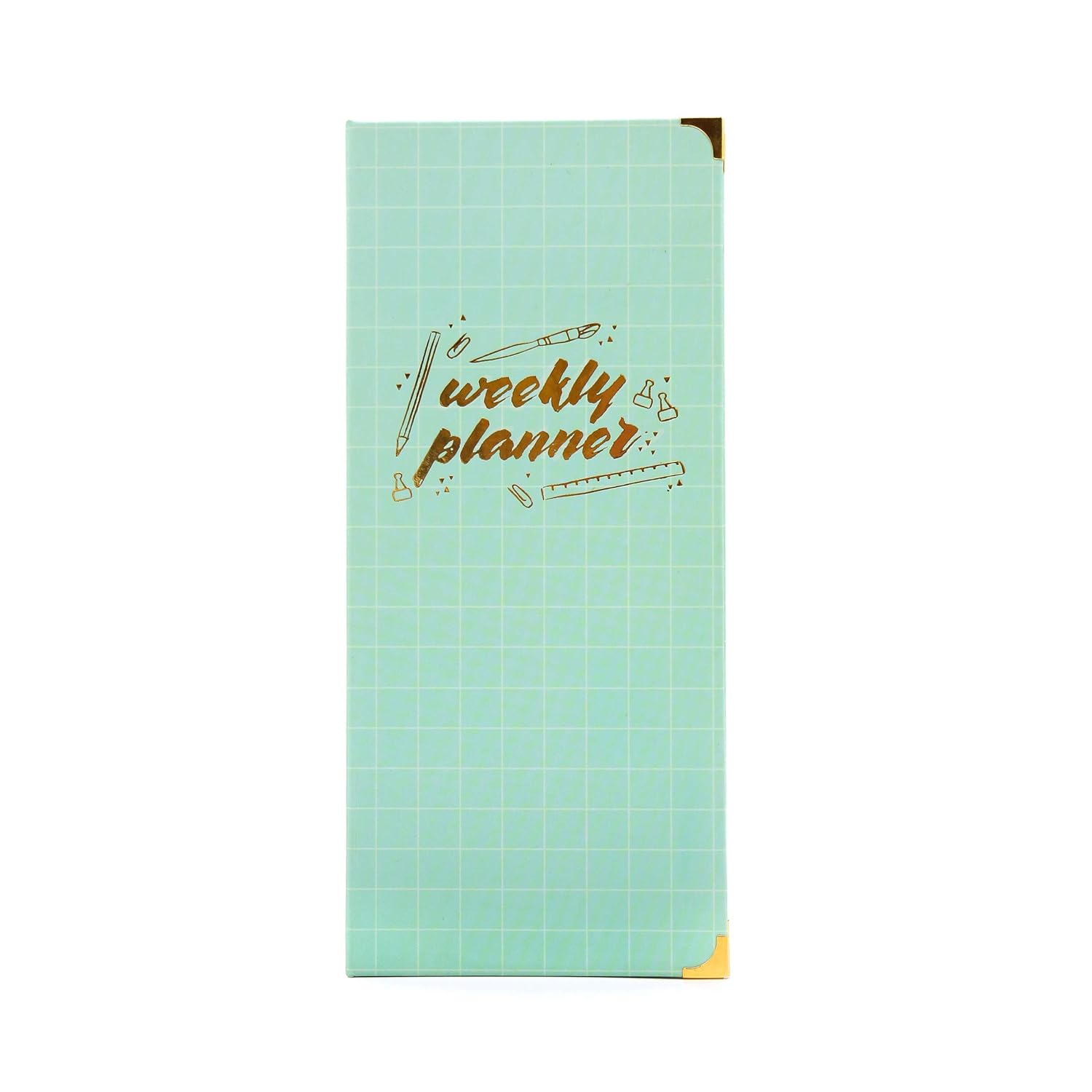 7mm™ Weekly Planner Mint Green, 120 leaves, Printed Hardbound Notepad