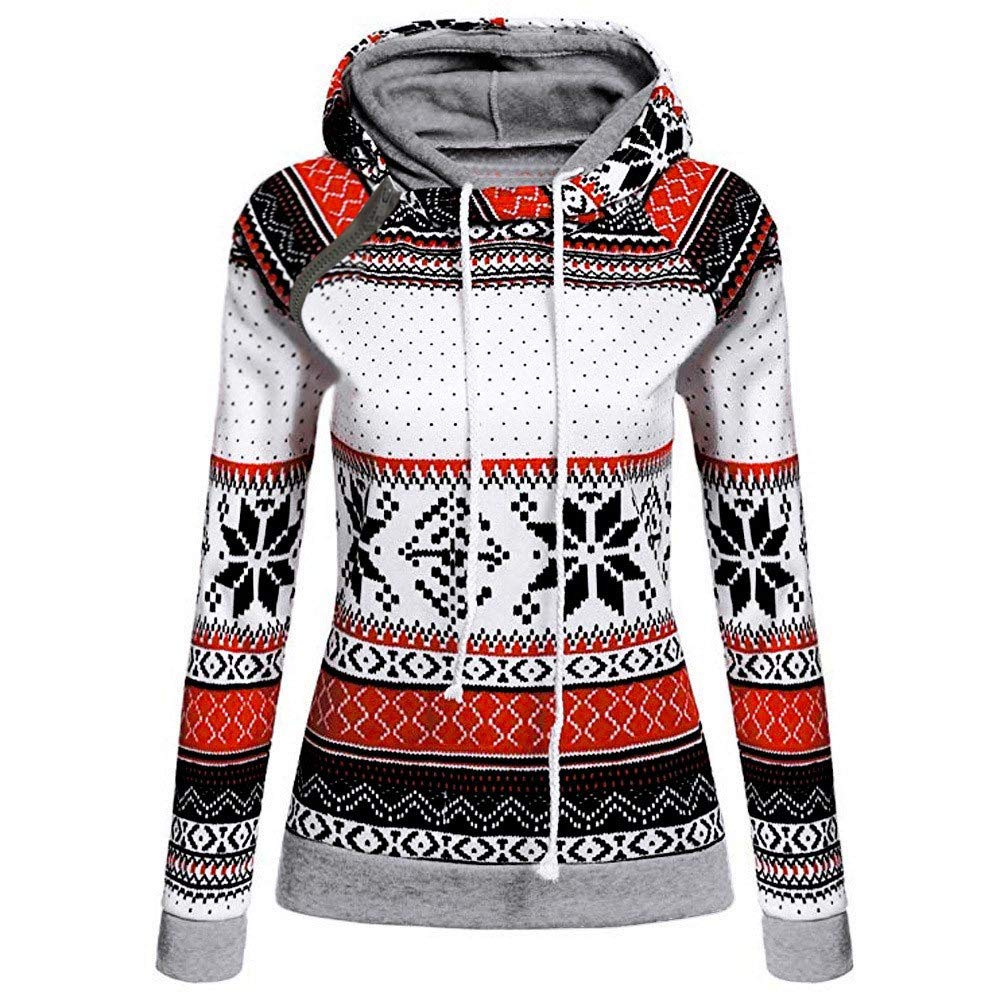 Zackate Womens Christmas Elk Printed 
