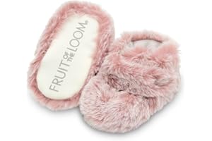 Fruit of the Loom Cozy Thermal Wrap Booties with Non-slip Grips for Baby Girls, Boys, Unisex -