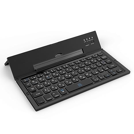 Bluetoothキーボード BATTOP 折りたたみキーボード ios/Windows/Android/対応 スマホ＆ipad＆iphone適用 ワイヤレス日本語キーボード 小型 コンパクト 軽量 収納袋付き