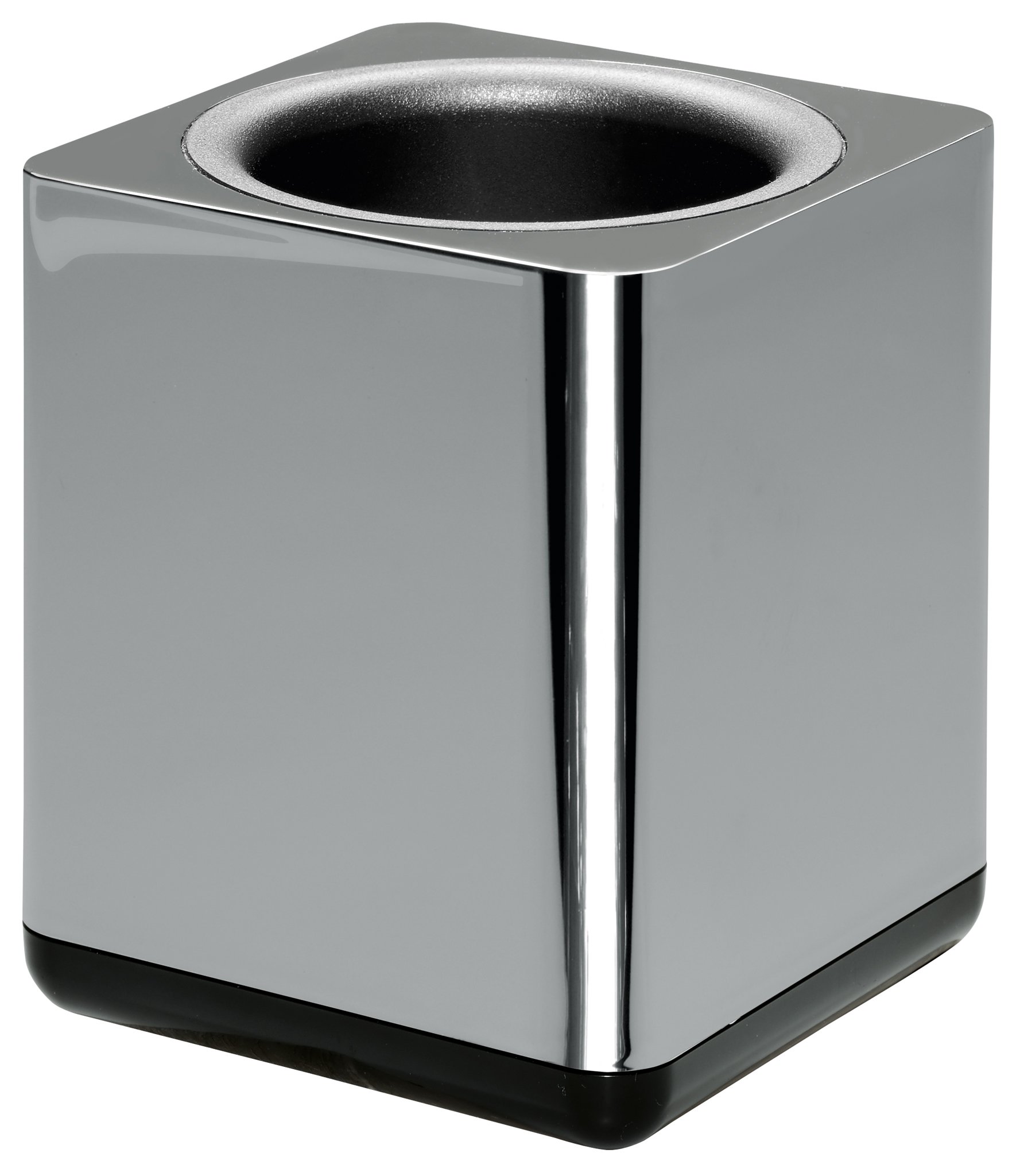 HAN 27653-88, i-Line CHROME pencil cup. Elegant, attractive accessory in premium quality, chrome — image 1