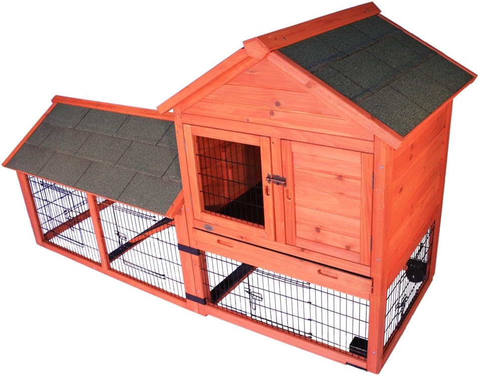 trixie extra large rabbit hutch with attic