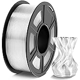 TECBEARS PETG Filament 1.75mm 1KG, 3D Printer Filament PETG Transparent, Strong Toughness, 1KG(330M) Filament High Precision, Dimensional Accuracy ±0.02mm, Transparent
