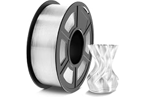 TECBEARS PETG Filament 1.75mm 1KG, 3D Printer Filament PETG Transparent, Strong Toughness, 1KG(330M) Filament High Precision, Dimensional Accuracy ±0.02mm, Transparent