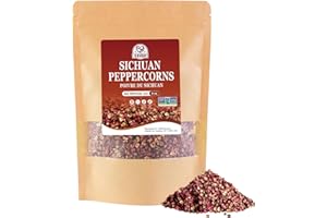52USA Sichuan Peppercorn, Szechuan Peppercorns(4OZ), Authentic Szechuan Red Peppercorn, Less Seeds, Strong Flavor, Whole Sichuan Red Peppercorns, Tingly Numbness, Key for Mapo Tofu and Sichuan Dishes