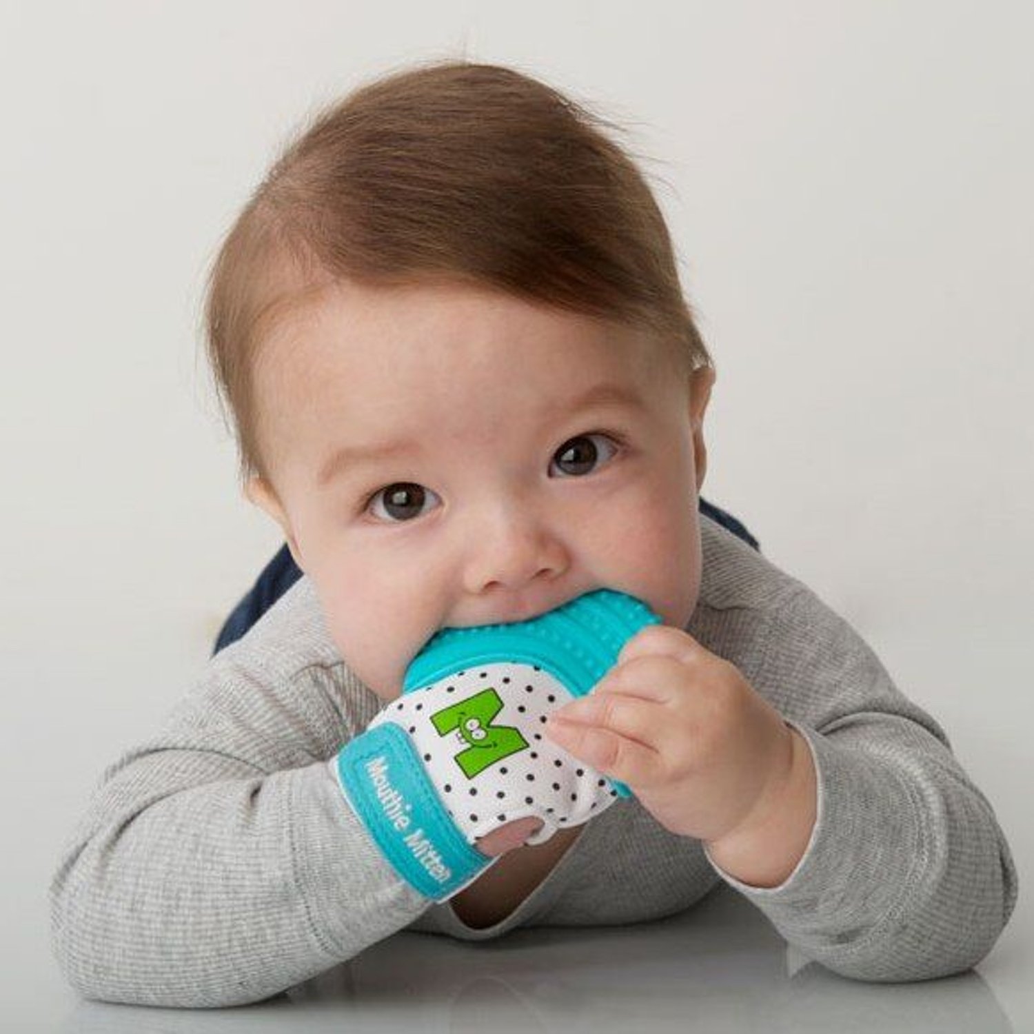 Sevira Kids mitón MITÓN de para dentición silicona Azul Recién nacido meses