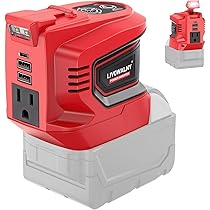 ADAPTATEUR DÉMARRAGE VOITURE Pour Batterie Milwaukee 18V - Booster 13,5V Avec Lumière LED - Câble 11 AWG Pour Moto, Tondeuse