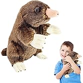 ZHONGXIN MADE Mole Plush Toy - Realistic Mole Stuffed Animals, Lifelike Standing Mole Animals Stuffed Toys Birthday Gifts for Kids, 7.9Inches