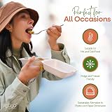 FOOGO Green Clamshell Takeaway Boxes 9x6 32oz 900ml 2-Section Sugarcane view 5