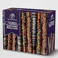 Amazon.com: Mrs Prindables 24 Chocolate Dipped Caramel Pretzel Rods ...