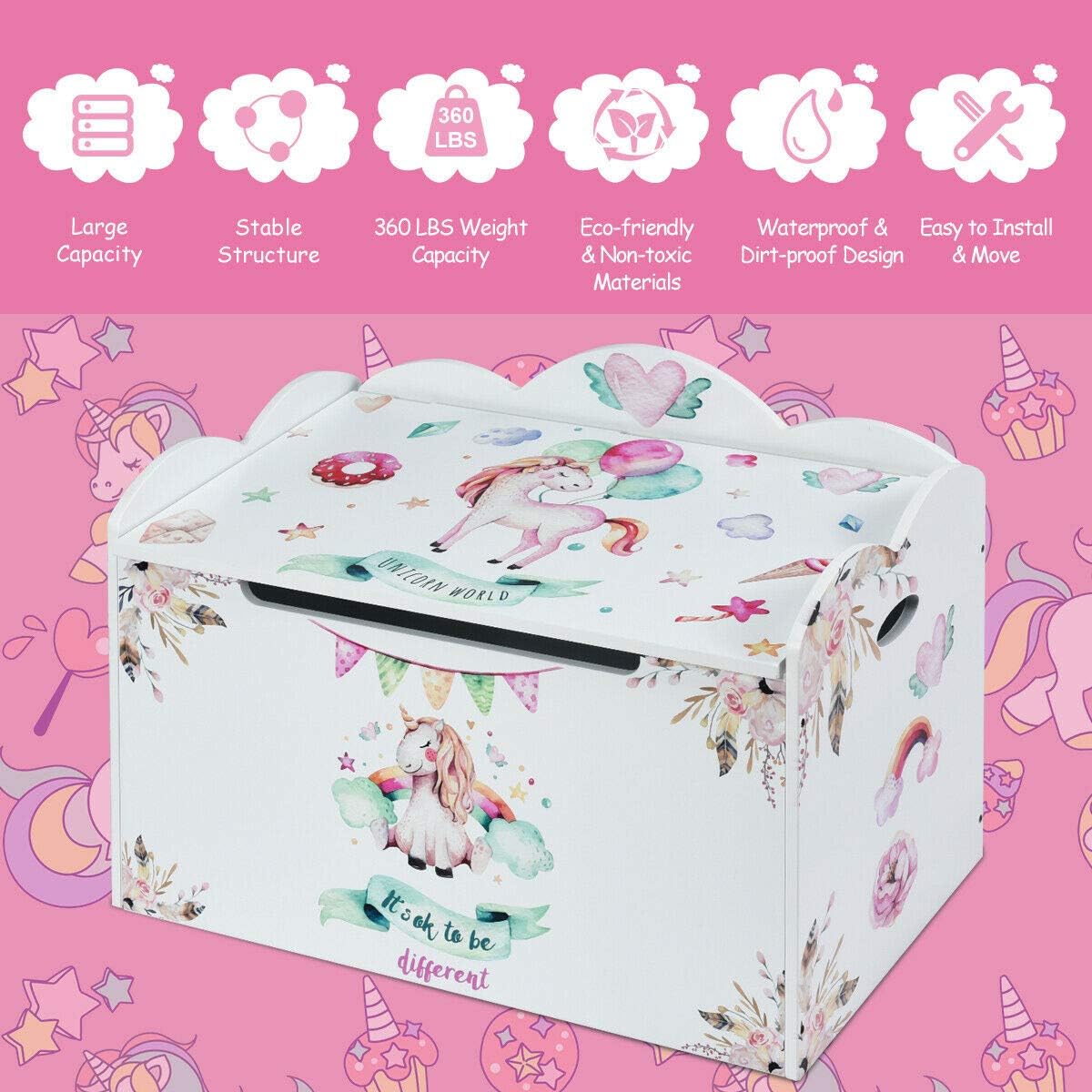 unicorn toy box