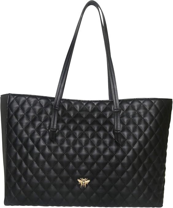 Alice Wheeler Large Quilted Tote Bag (Black) Amazon.co.uk Shoes & Bags