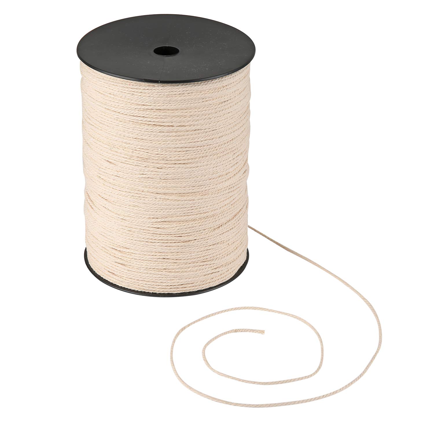 Macrame Cord 2mm x 656yd | 100% Natual Cotton Macrame Rope | 3 Strand Twisted Cotton Cord for Handmade Plant Hanger Wall Hanging Craft Making