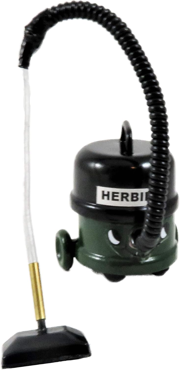 Melody Jane Puppenhaus Staubsauger „Herbie“ – Grün, Modernes Reinigungs-Zubehör Im Maßstab 1:12