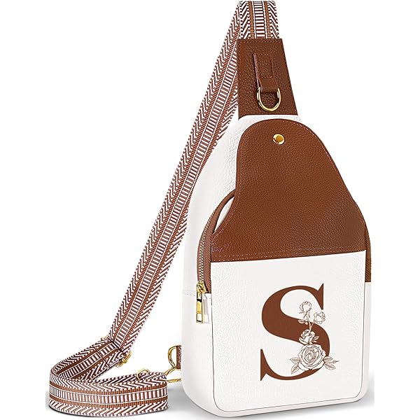 CLOUDWINGS Personalized Initial Crossbody Bag | Vegan Leather Phone Purse For Women | Gift Idea
