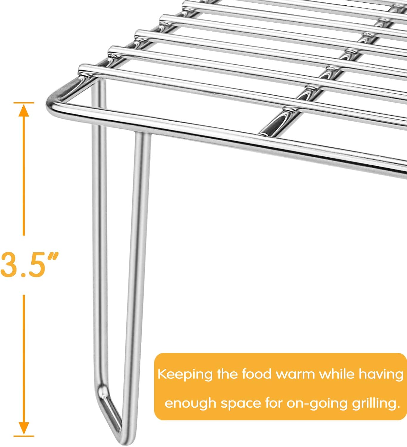 Grisun Grill Rack for Green Mountain Grill Davy Crockett Pellet Grill GMG-6016 Upper Rack, Warming Rack Accessories(14 x 10 x 3.5): Kitchen & Dining