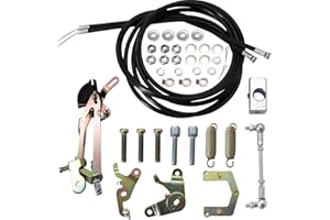 KIPA Carburetor mounting hardware linkage kit for Side Draft DCOE 40 45 40mm 45mm Carb Carbuertor Twin Cable Linkage installation