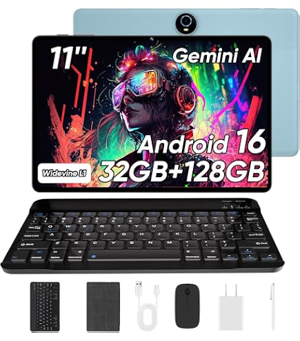 Amazon.com: 11 Inch Android 16 Tablet with Keyboard, 32GB RAM