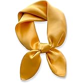 MEISEE Solid Color Mulberry Silk Scarf 26" Square Scarf Neck Scarf Hair Head Breathable Lightweight for Women Gift Packed