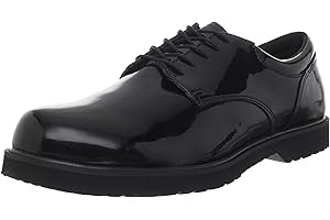Bates Mens High Gloss Duty Oxford High Gloss - Black