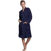 Turkuoise Soft & Absorbent Towel Robe, 100% Cotton Turkish Terry Cloth Kimono Bathrobes for Women