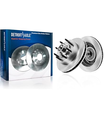 thumbnail image 2 of AutoShack Coated Brake Rotors – Rear Replacement Kit For Ford E-Series Vans (2008-2022) 2 of 9