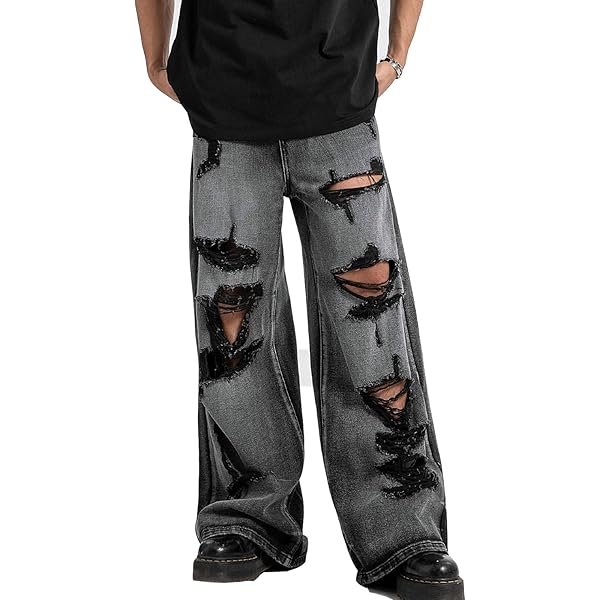 Gothic Jeans Apocalyptic Punk Emo Pants/USA Mechanic Acid Goth