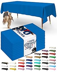 Pureegg Plastic Table Cloth Disposable 10 Pack, 54