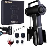 SKEOS Electric Wine Opener, Needle Piercing Vacuum Wine Bottle Opener for Smooth Extraction, No Cork Damage, Vacuum Seal Fres
