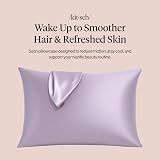 Kitsch Satin Pillowcase with Zipper Lavender 48x66 cm view 2
