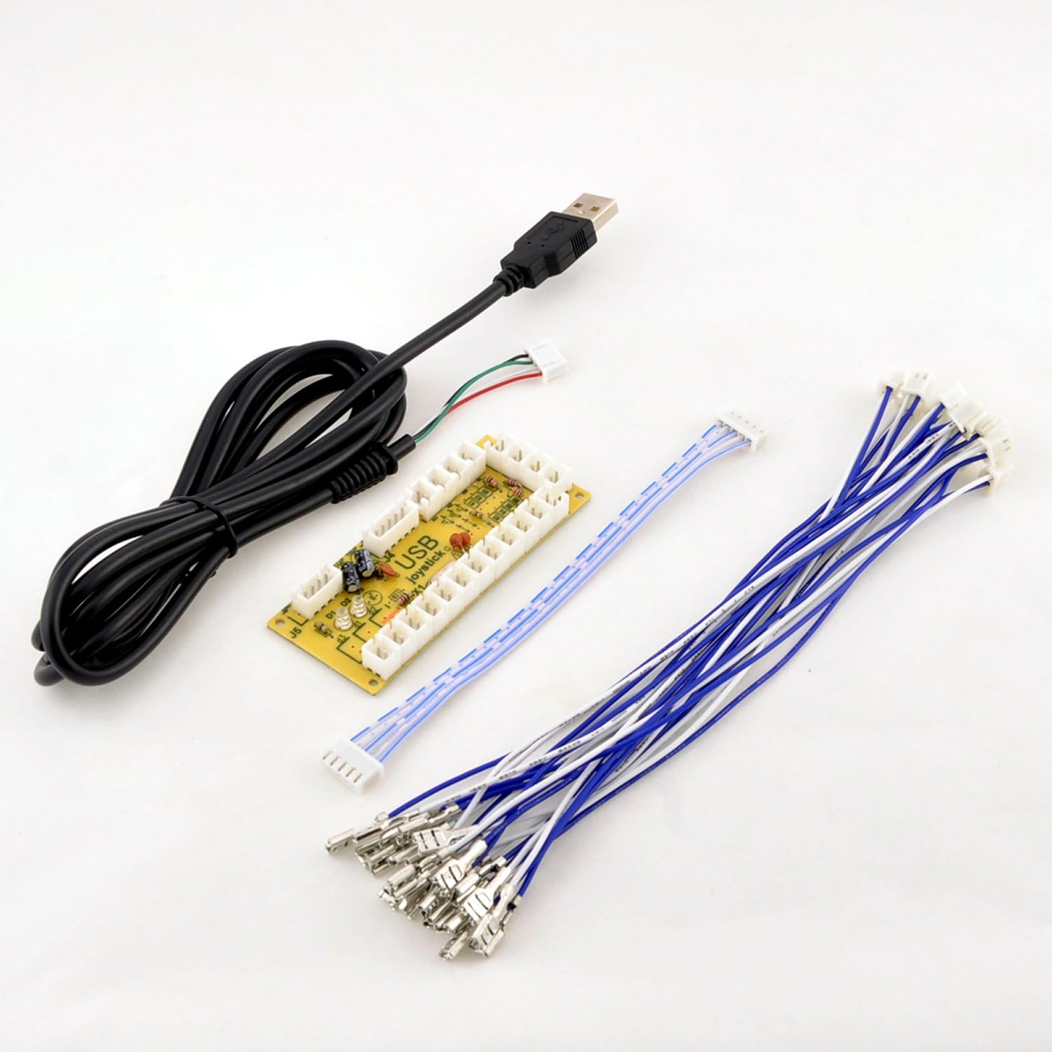 Droya Zero Delay Arcade USB Encoder Pc to Joystick for Mame Jamma & Other Pc Fighting Games (Fit for Sanwa Joystick & Happ Push Buttons)