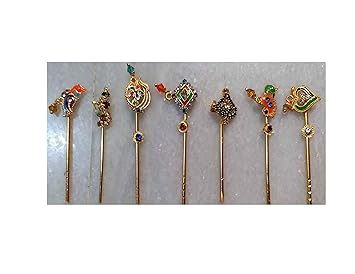 VARNI CREATION Ladoo Gopal Diamond Bansuri (Multi)